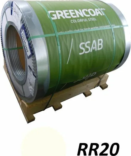 Заводской рулон GreenCoat PURAL BT RR20 — Зимний белый