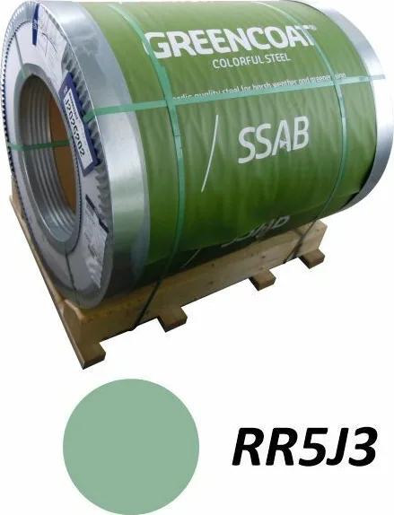 Заводской рулон GreenCoat PURAL BT RR5J3 — Пихтовый зеленый