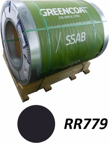 Заводской рулон GreenCoat PURAL BT RR779 — Баклажановый