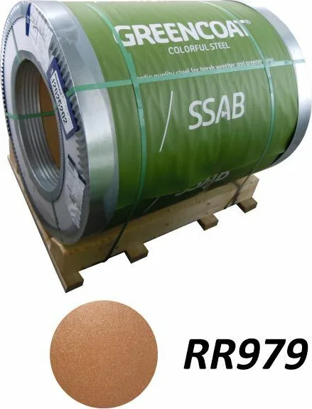 Заводской рулон GreenCoat PURAL BT RR979 — Медный металлик