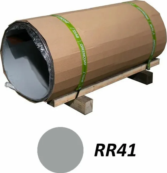 Штрипс 0,625 м GreenCoat PURAL BT RR41 — Тёмное серебро